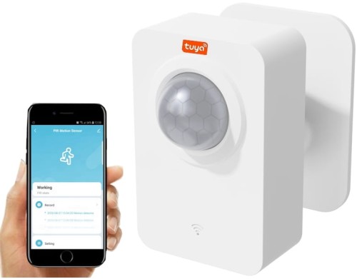 CZUJNIK RUCHU BEZPRZEWODOWY PIR APLIACJA TUYA WIFI