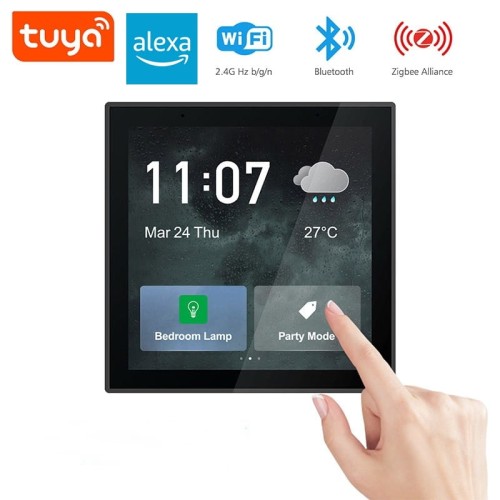 wielofunkcyjny-inteligentny-panel-sterowania-tuya ŚCIENNY INTELIGENTNY PANEL STEROWANIA LCD ZIGBEE WIFI TUYA ALEXA