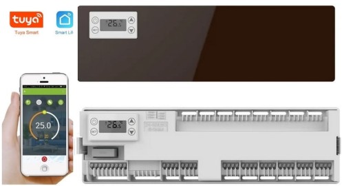 STEROWNIK CENTRALA LISTWA OGRZEWANIA PODŁOGOWEGO 1 - 8 - 16 STREF TUYA RADIOWA CEN2WiFi / ZigBee