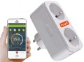 Wtyczka Gniazdko Podwójne WiFi Pomiar TUYA SMART