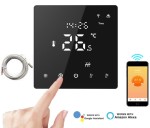 TERMOSTAT OGRZEWANIA  ELEKTRYCZNEGO PODŁOGOWEGO LUB MATY GRZEWCZE WIFI TUYA PLUS SONDA CZARNY